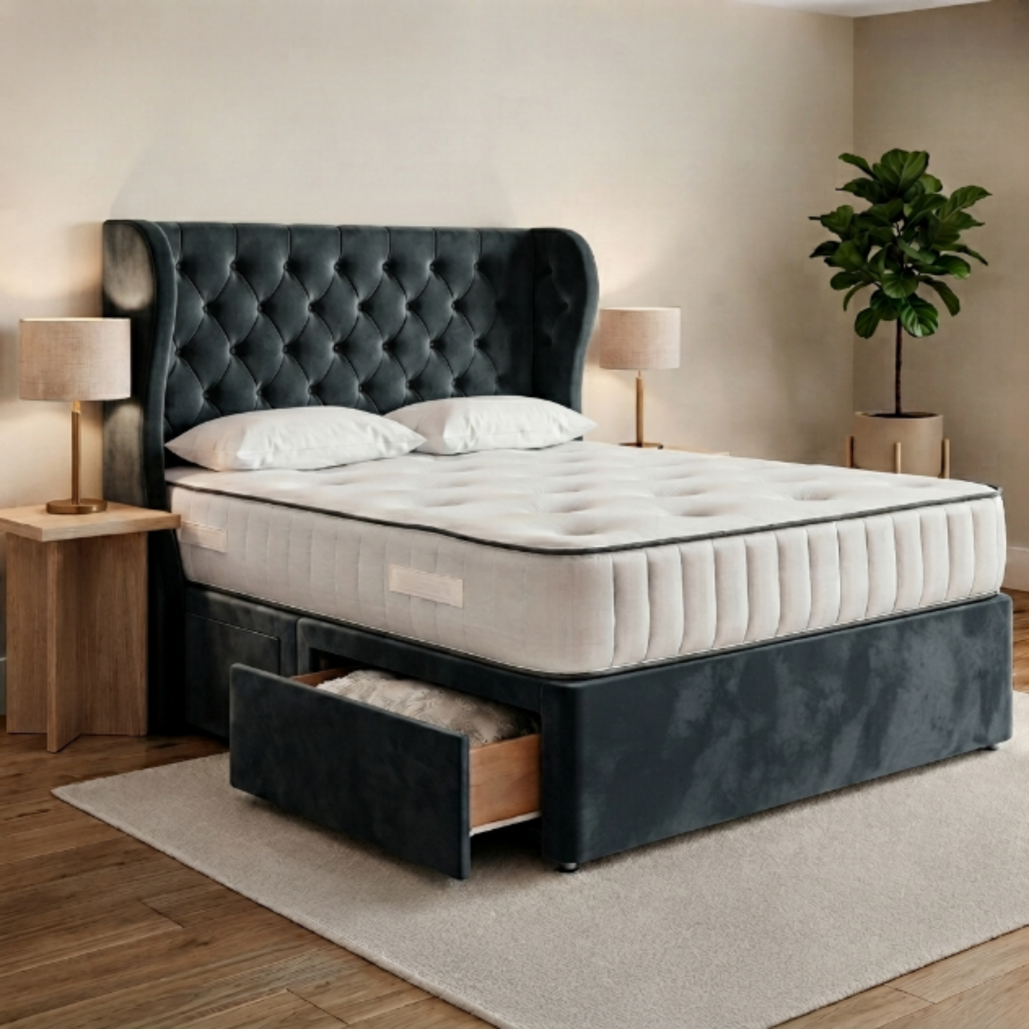 Chesterfield Storage Divan Bed