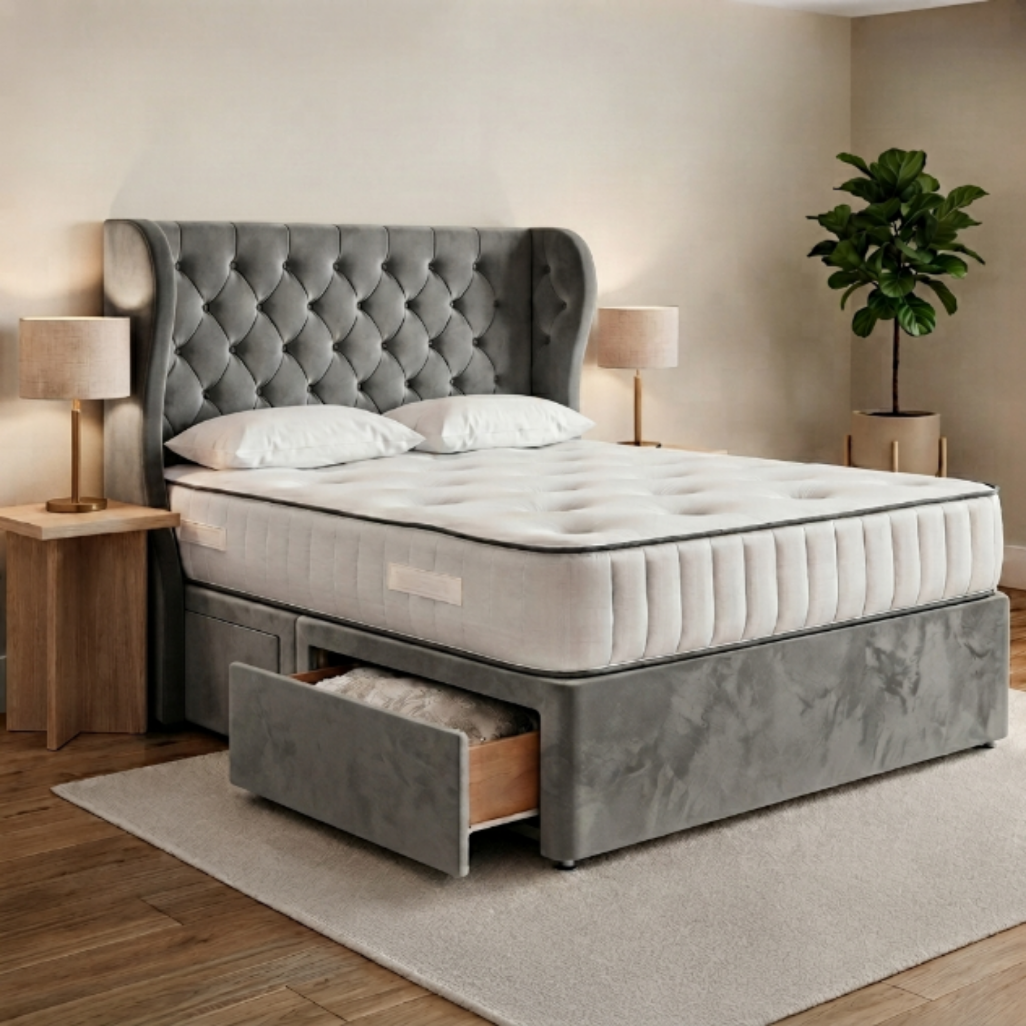 Chesterfield Storage Divan Bed