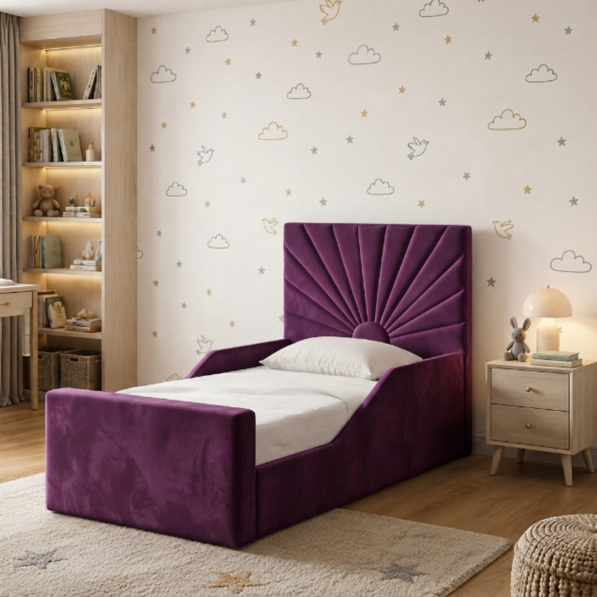 Sunburst Ottoman Kids Bed