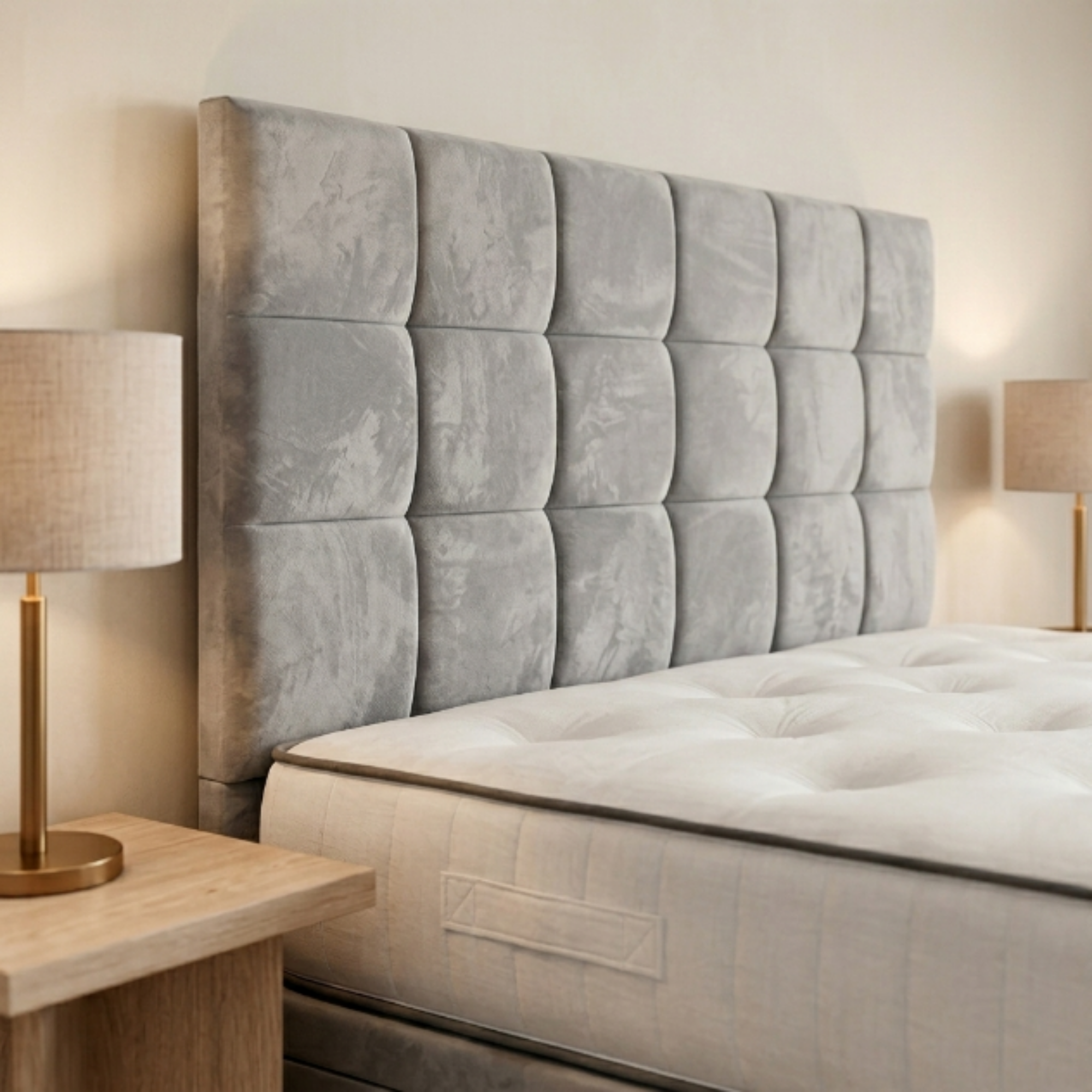 Square Panel Divan Bed