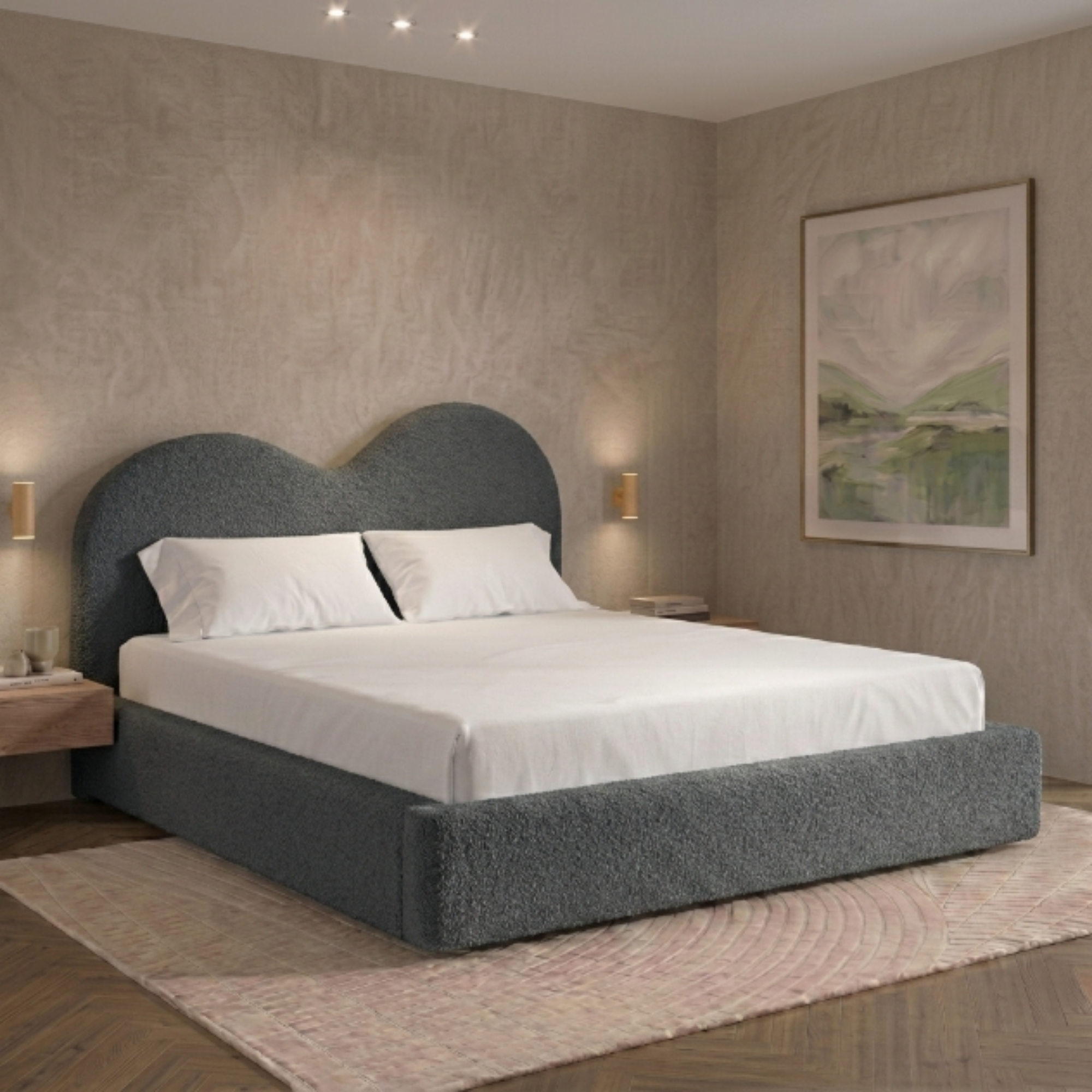 Curved Teddy Bed