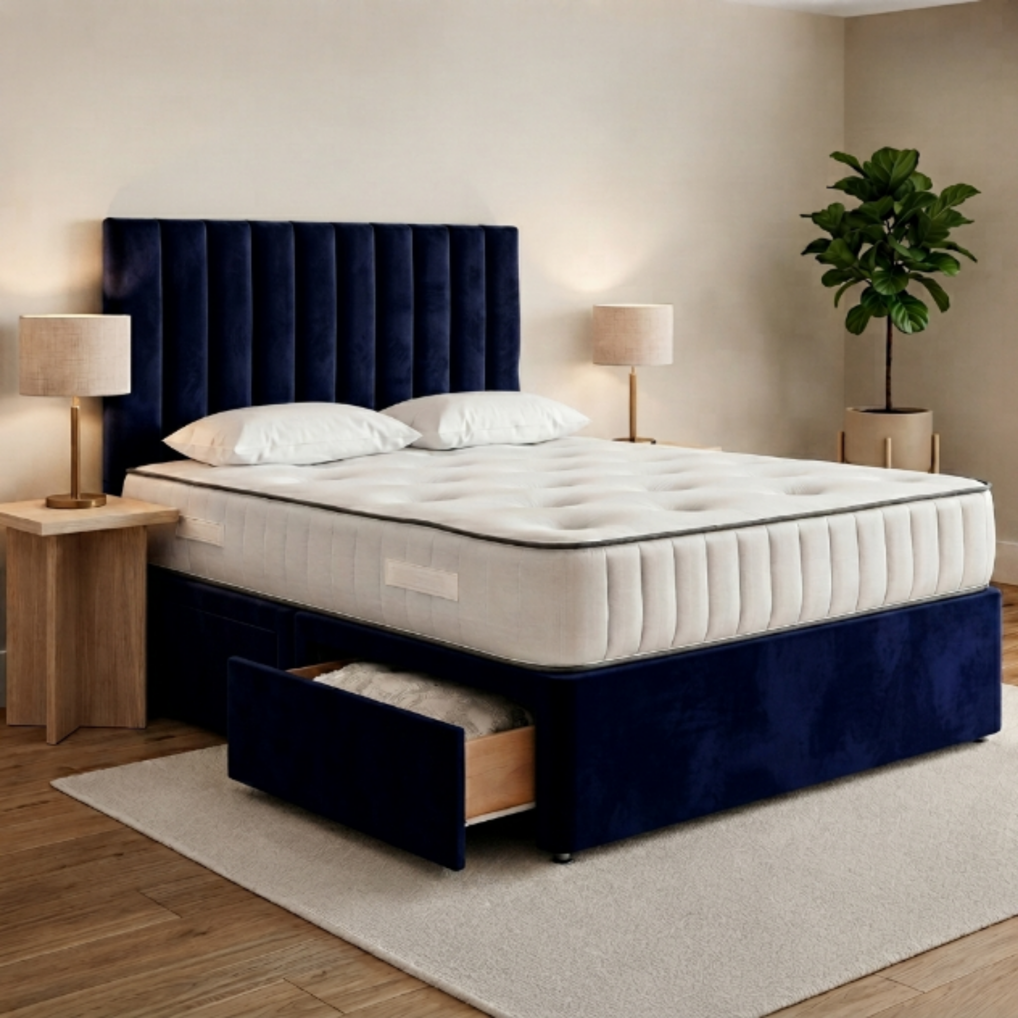Vertical Panel Divan Bed