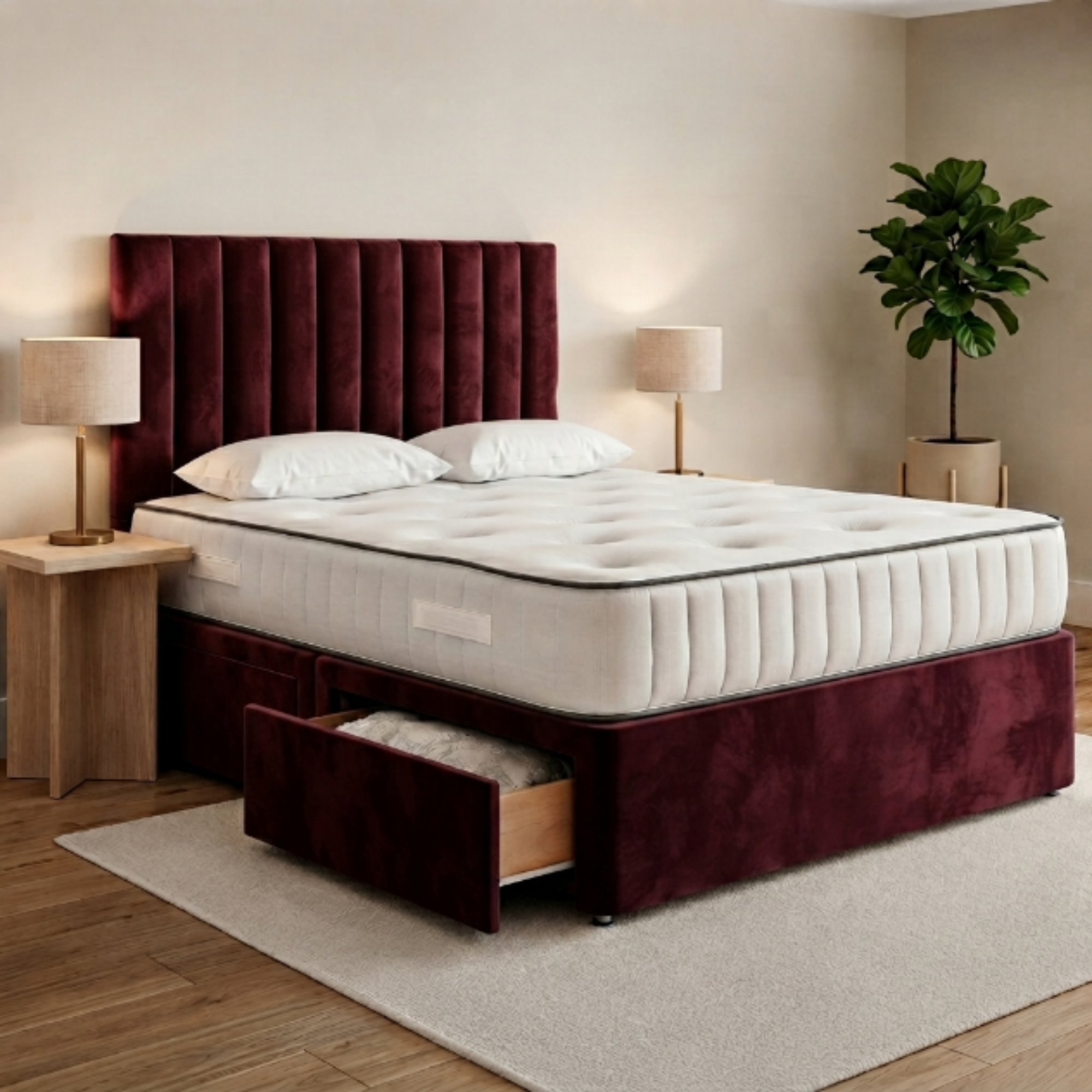 Vertical Panel Divan Bed