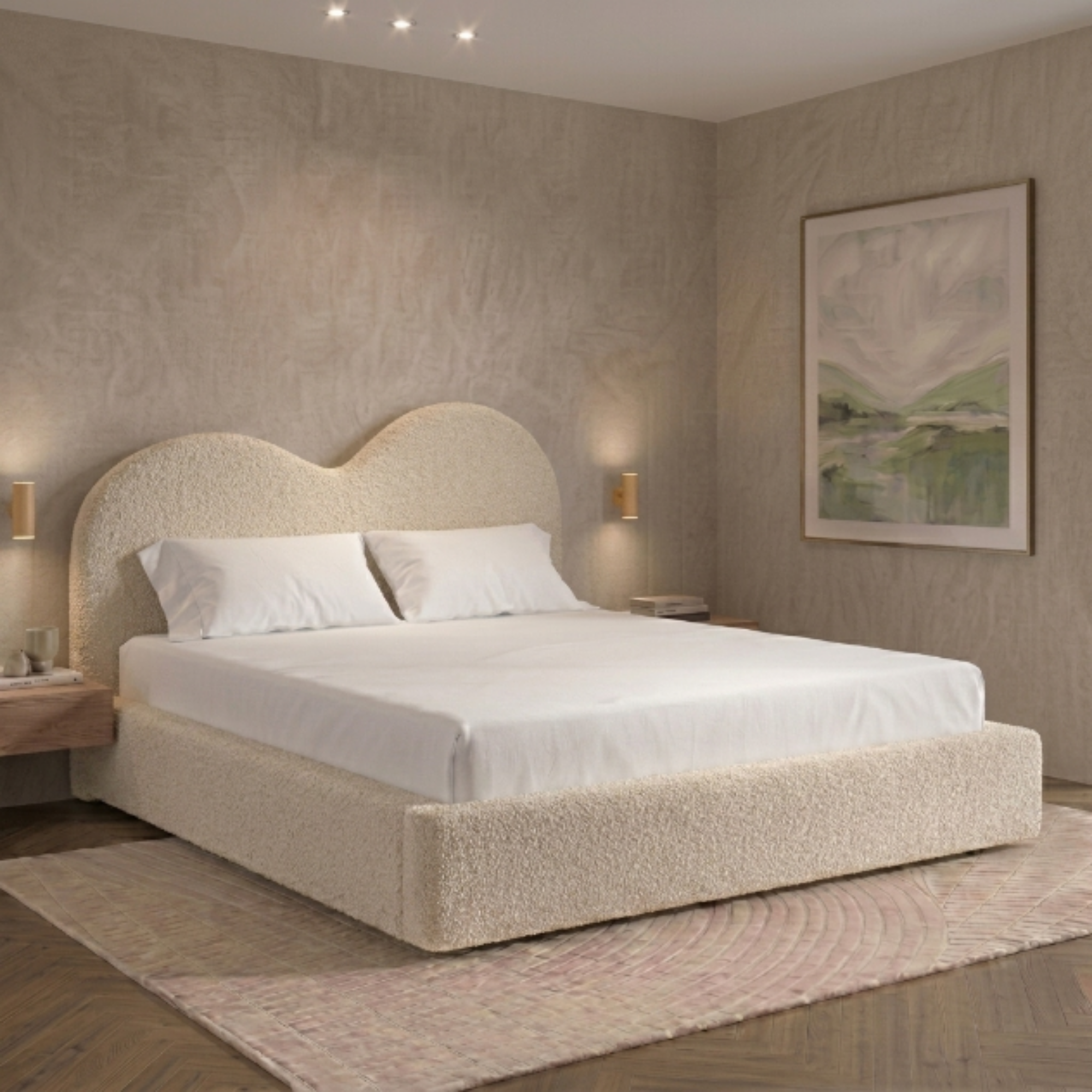 Curved Teddy Bed