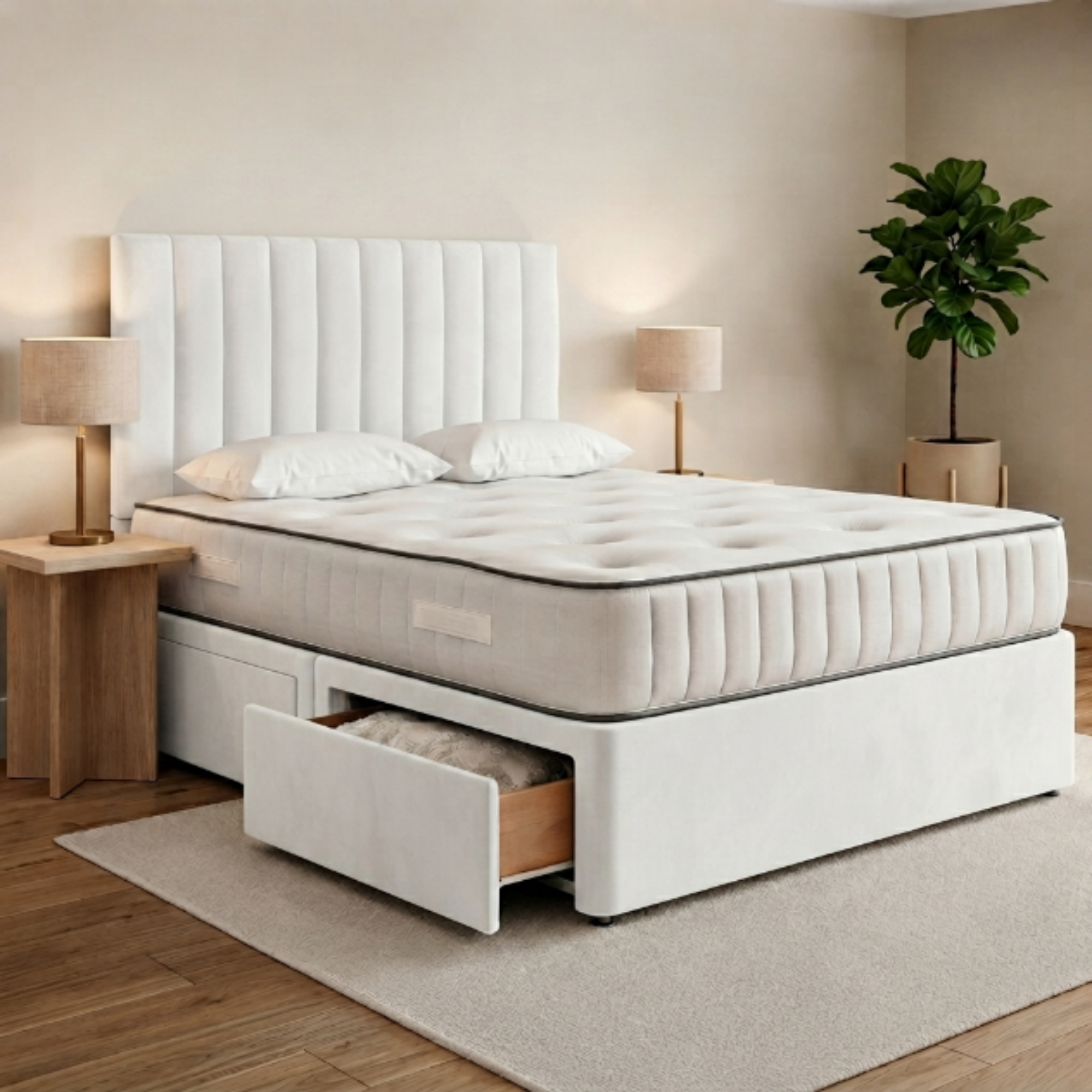Vertical Panel Divan Bed