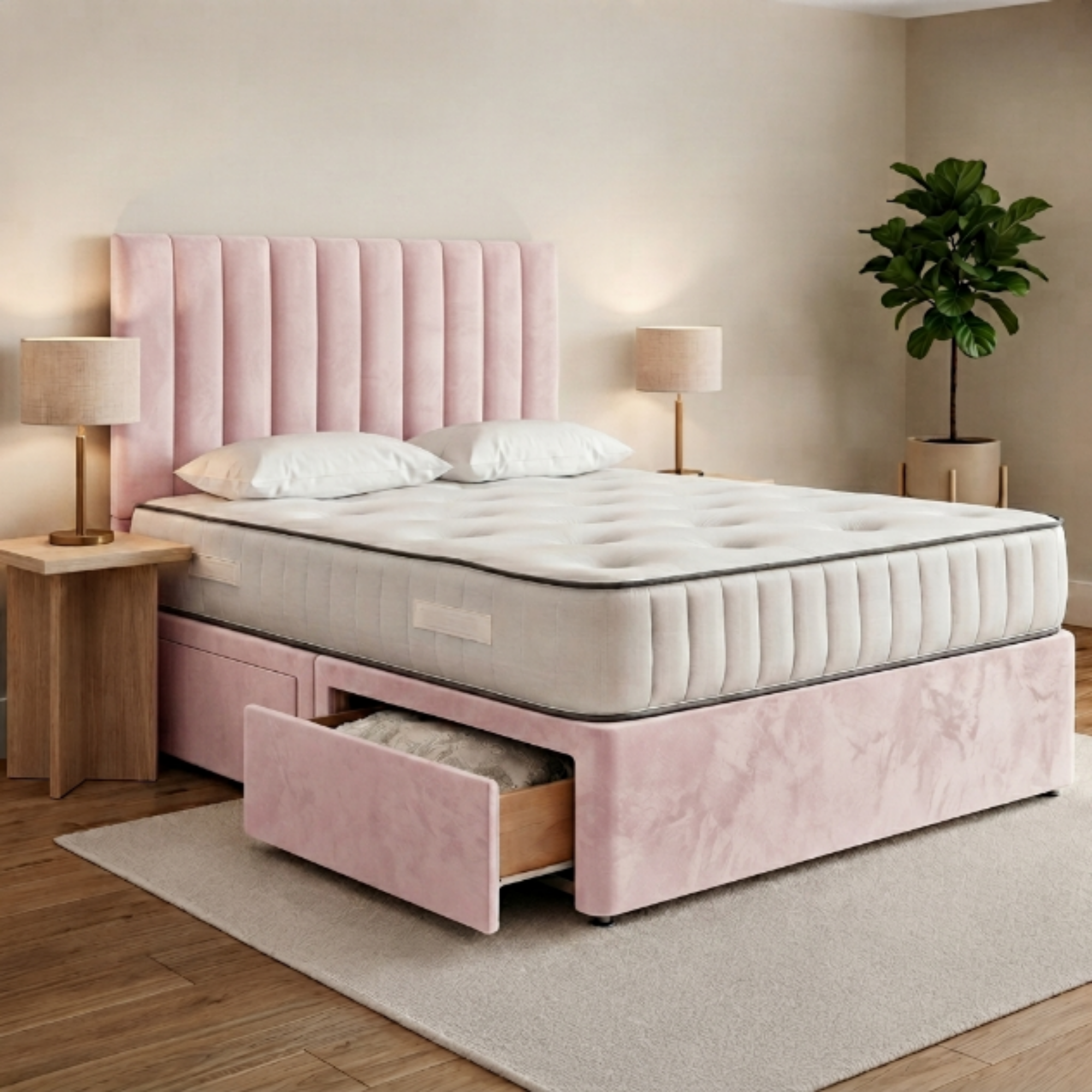 Vertical Panel Divan Bed
