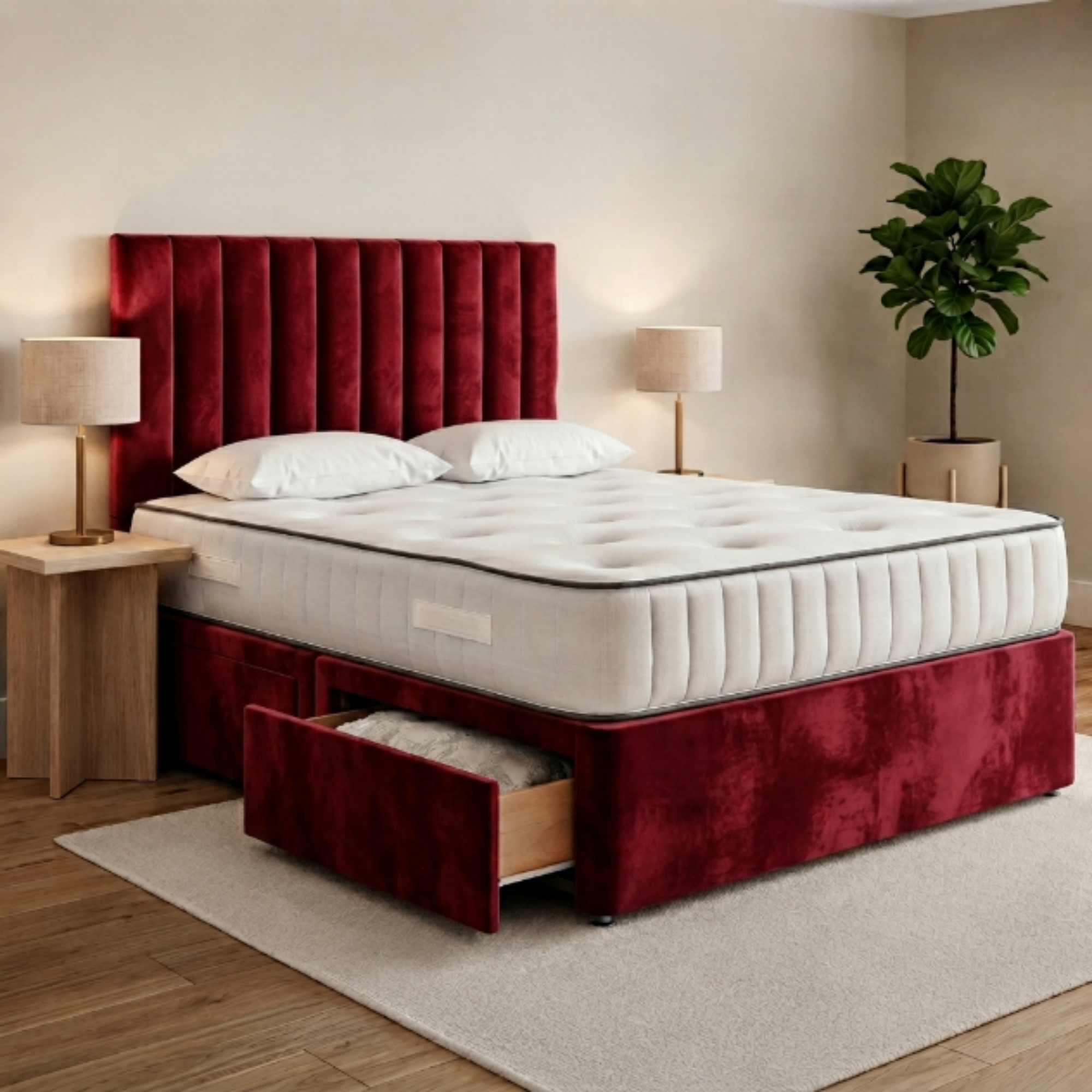Vertical Panel Divan Bed