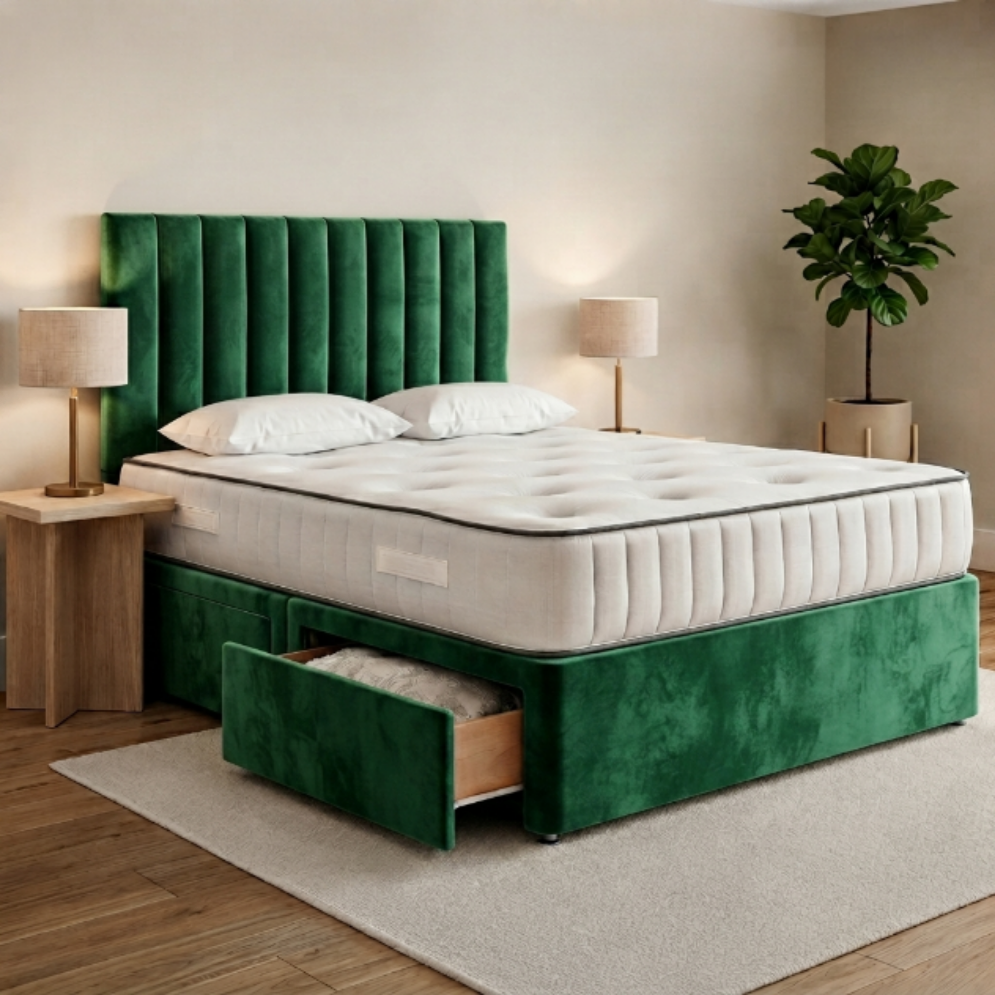 Vertical Panel Divan Bed