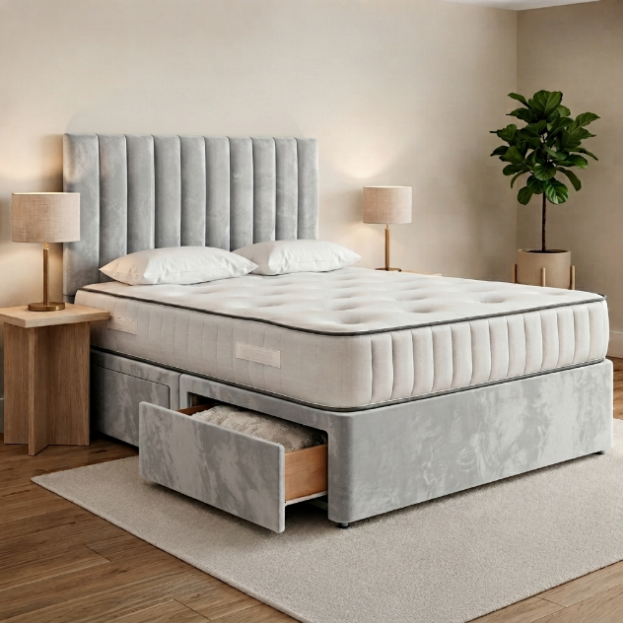 Vertical Panel Divan Bed