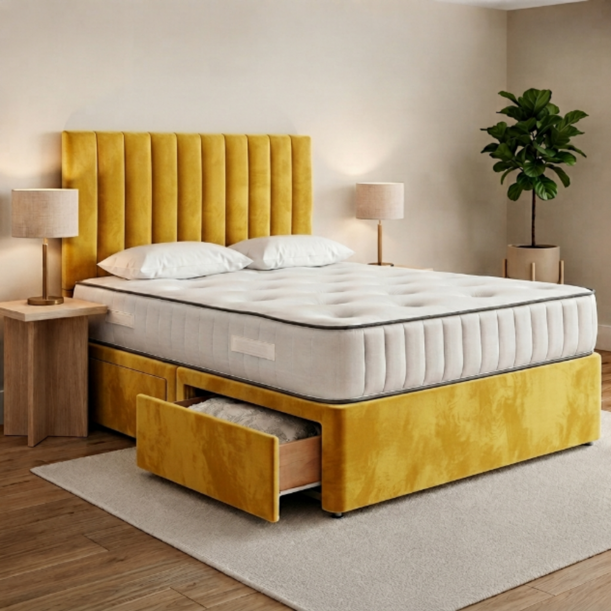 Vertical Panel Divan Bed