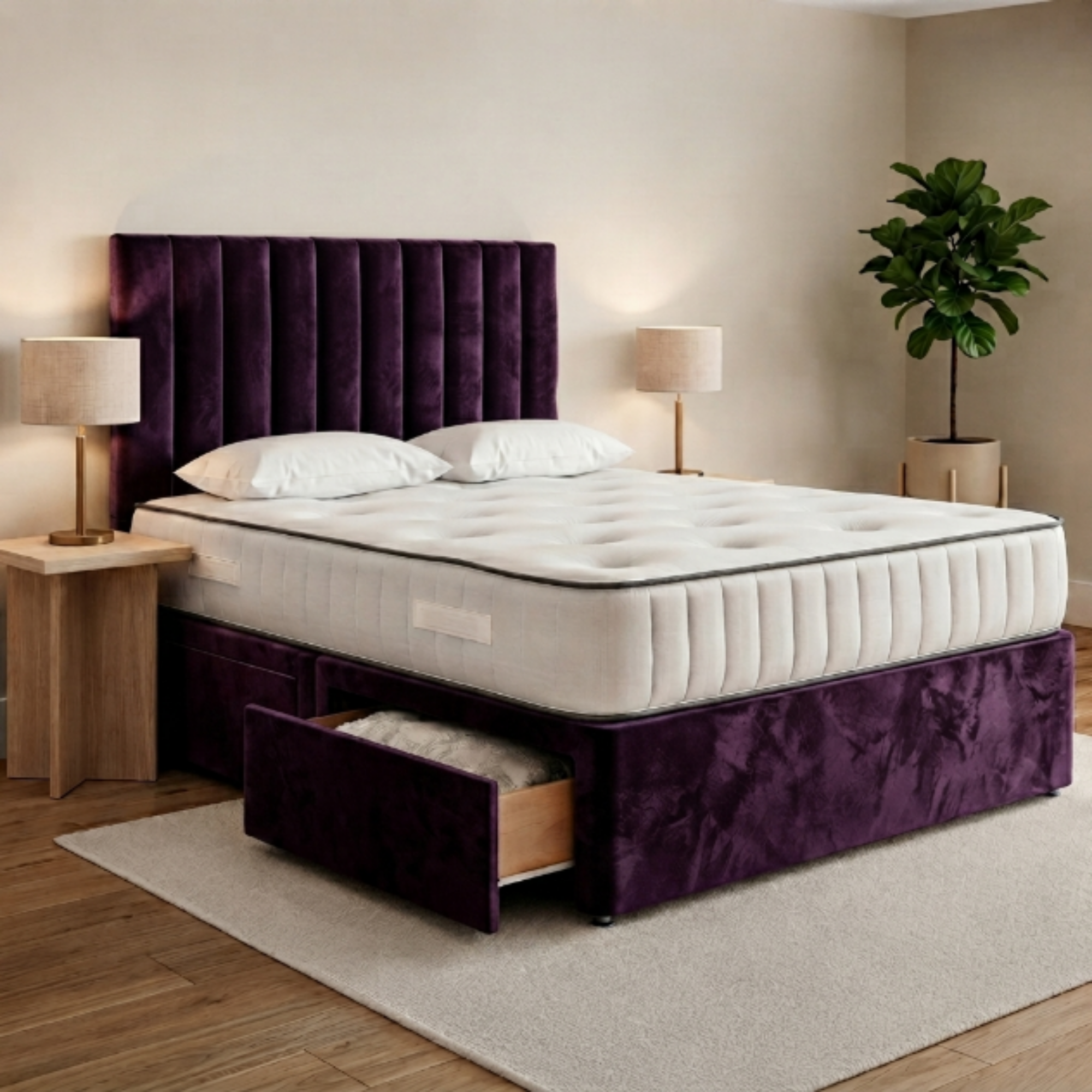 Vertical Panel Divan Bed