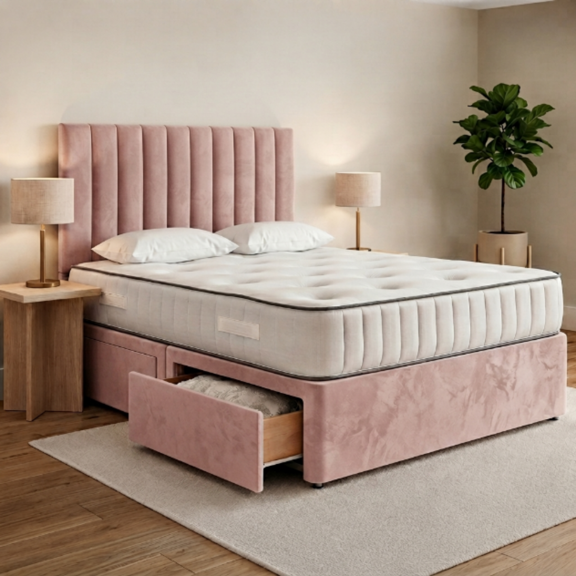 Vertical Panel Divan Bed