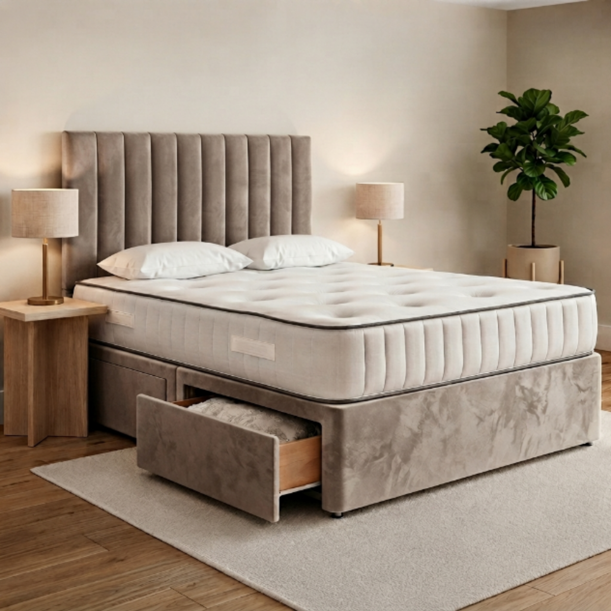 Vertical Panel Divan Bed