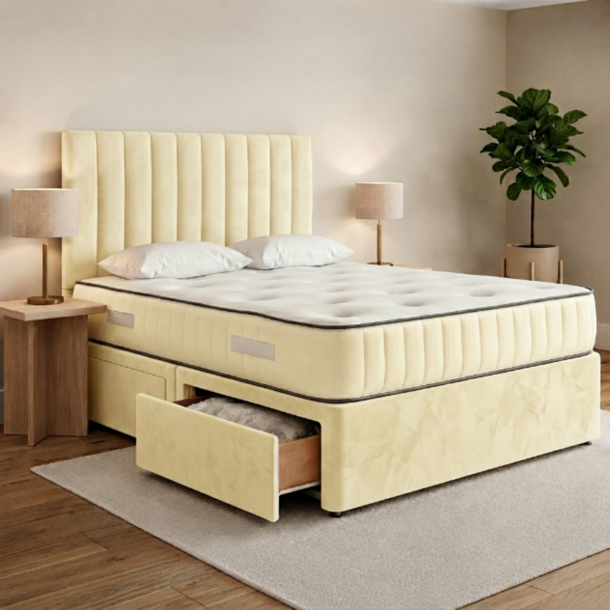 Vertical Panel Divan Bed