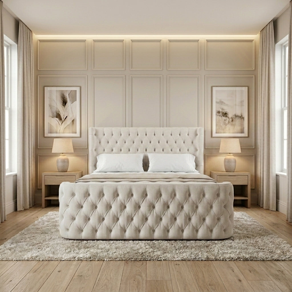 Luxury Curved Wing Bed