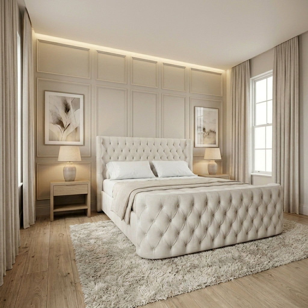 Luxury Curved Wing Bed