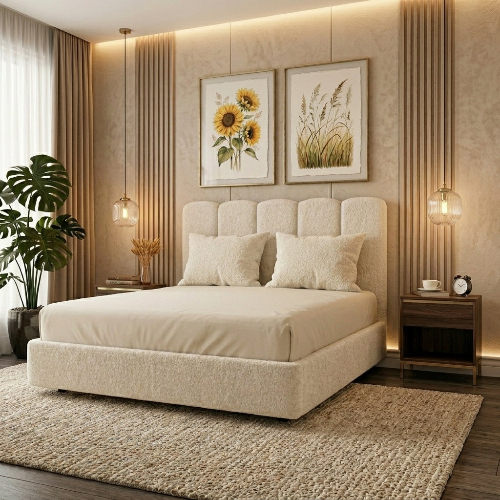 Frost Teddy Bouclé Low Bed