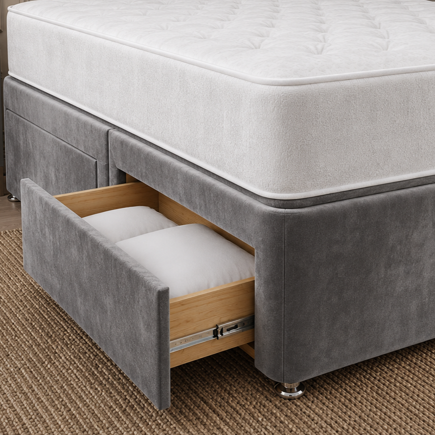 Geometric Panel Divan Bed