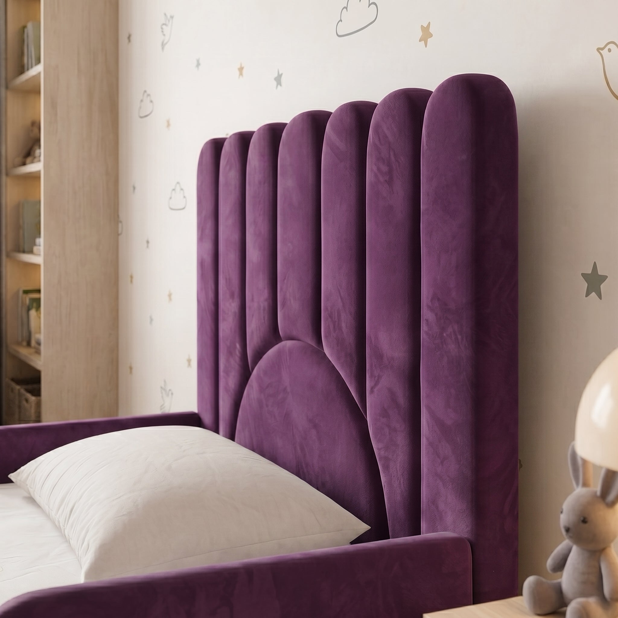Sunburst Scalloped Ottoman Kids Bed