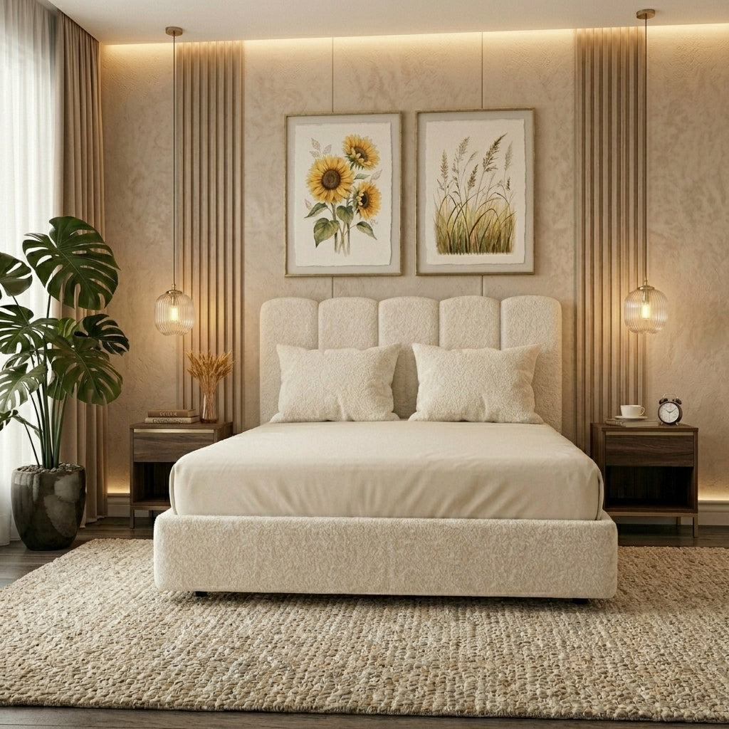Frost Teddy Bouclé Low Bed
