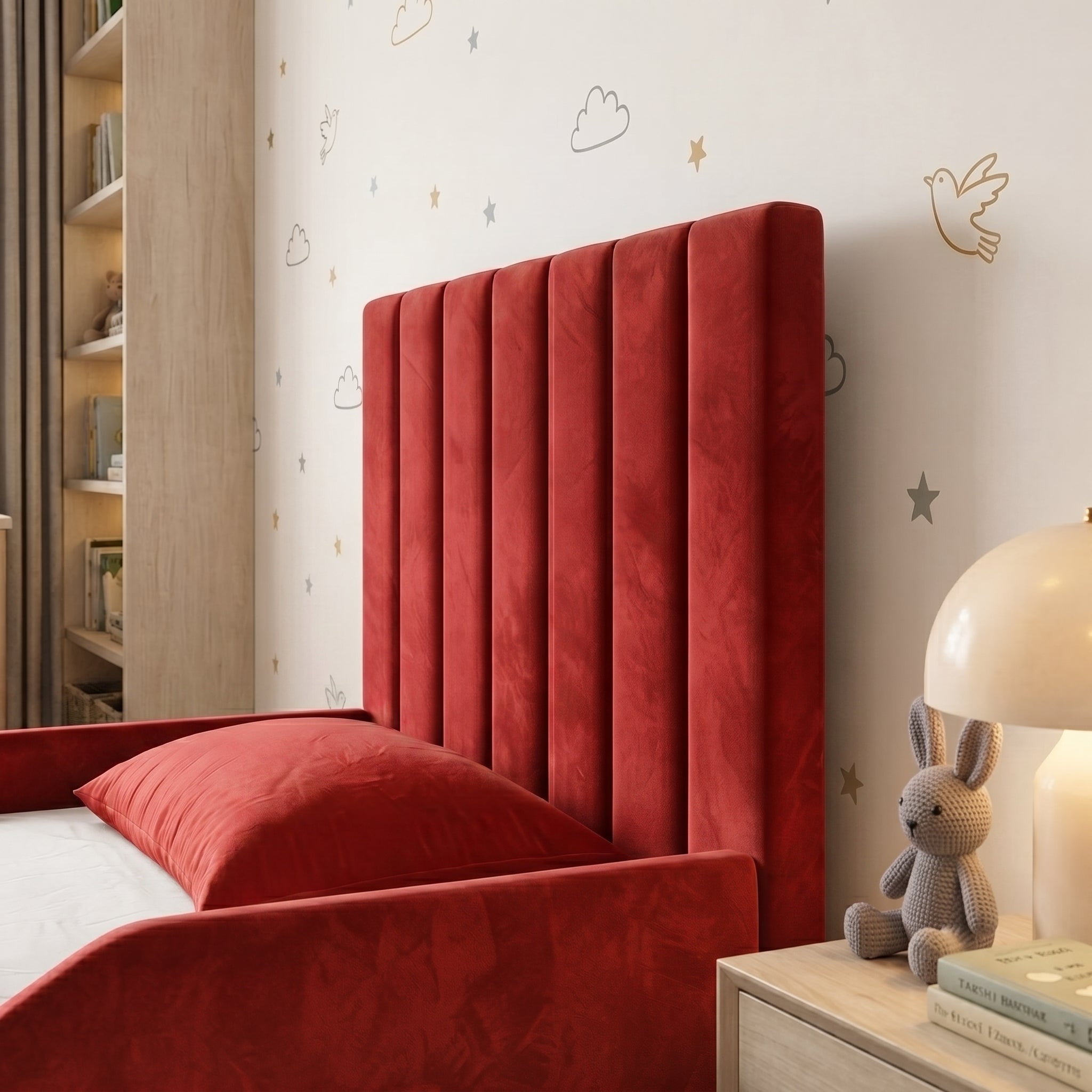 Vertical Panel Ottoman Kids Bed