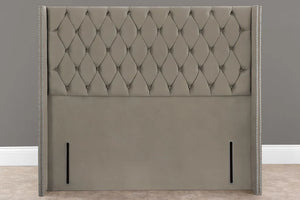 Luxor Wingback Floor Standing Headboard - LEGEND BEDS