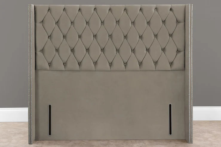 Luxor Wingback Floor Standing Headboard - LEGEND BEDS