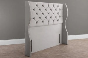 Suva Wingback Floor Standing Headboard - LEGEND BEDS