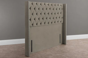 Luxor Wingback Floor Standing Headboard - LEGEND BEDS