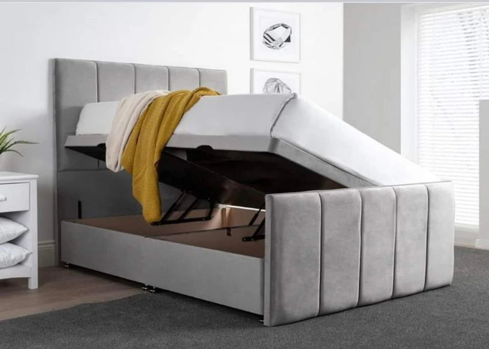 Side Lift Ottoman Divan Bed - LEGEND BEDS